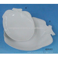 White Apple-shaped Ceramic Plates